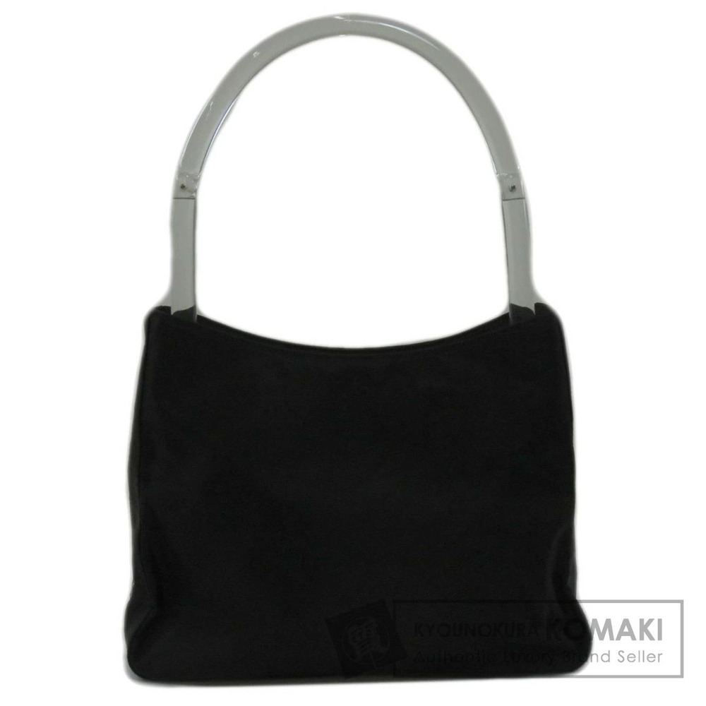 Prada Tessuto shoulder bag clear acrylic handle
